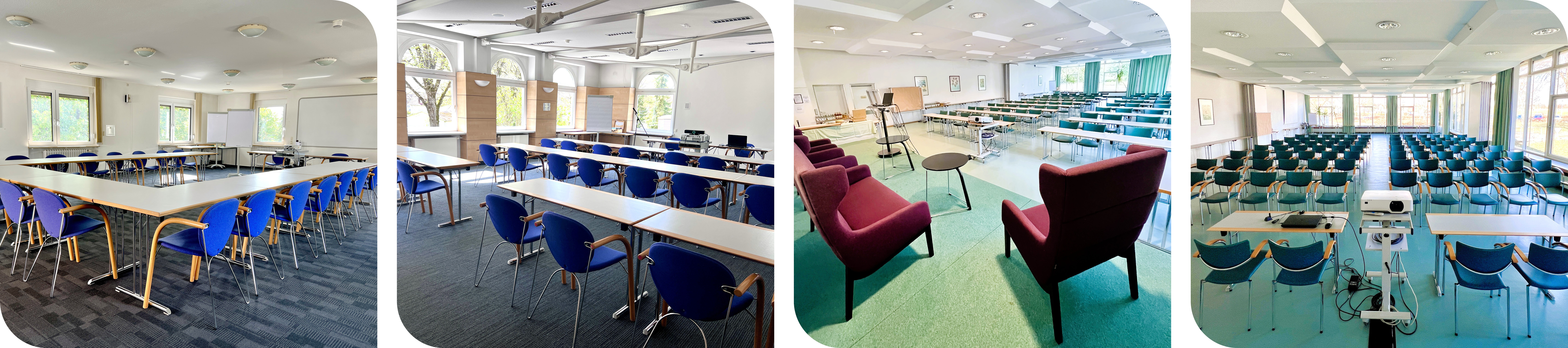 Collage Seminarraeume neu(c)tagungszentrum gueltstein